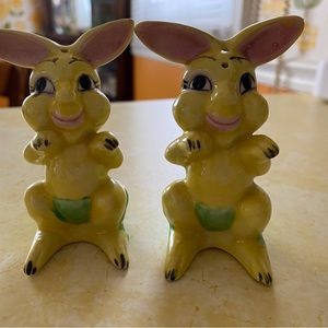 Vintage Bunny Salt and Pepper Shakers
